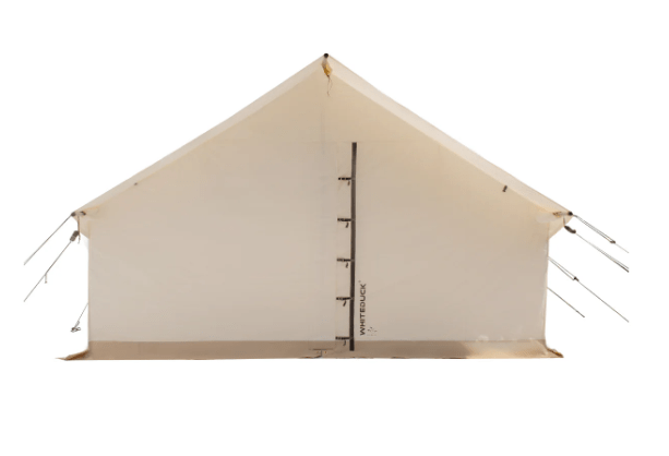 Front View White Duck Alpha Wall Tent
